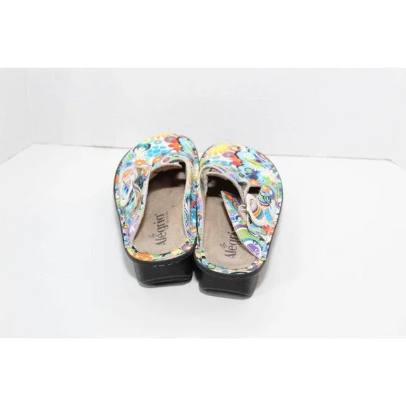 Alegria Donna Hippie Chic Psychedelic Slides Floral Slip On Clogs Shoe 36 H14430 - Picture 4 of 12